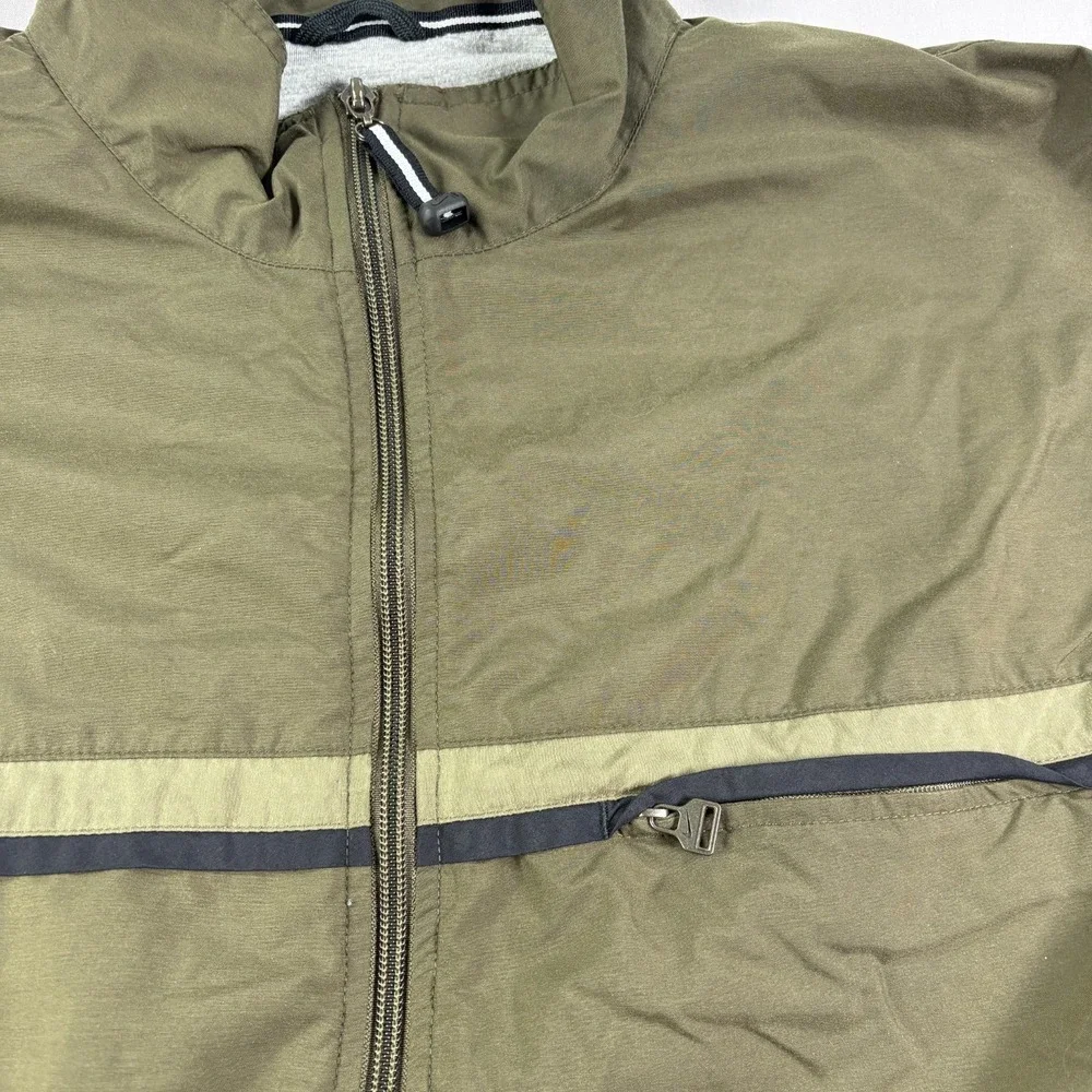 Vintage‎ Nike Track Jacket Mens XL Green Full Zip Lined Casual Y2K